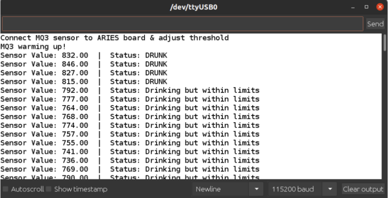 Mq Gas Sensor Module With Vega Aries Boards Vega Processors Blog