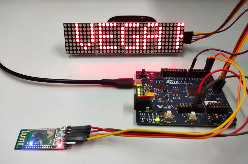 8×8 LED Matrix tutorial with Scrolling text control using Android App ...